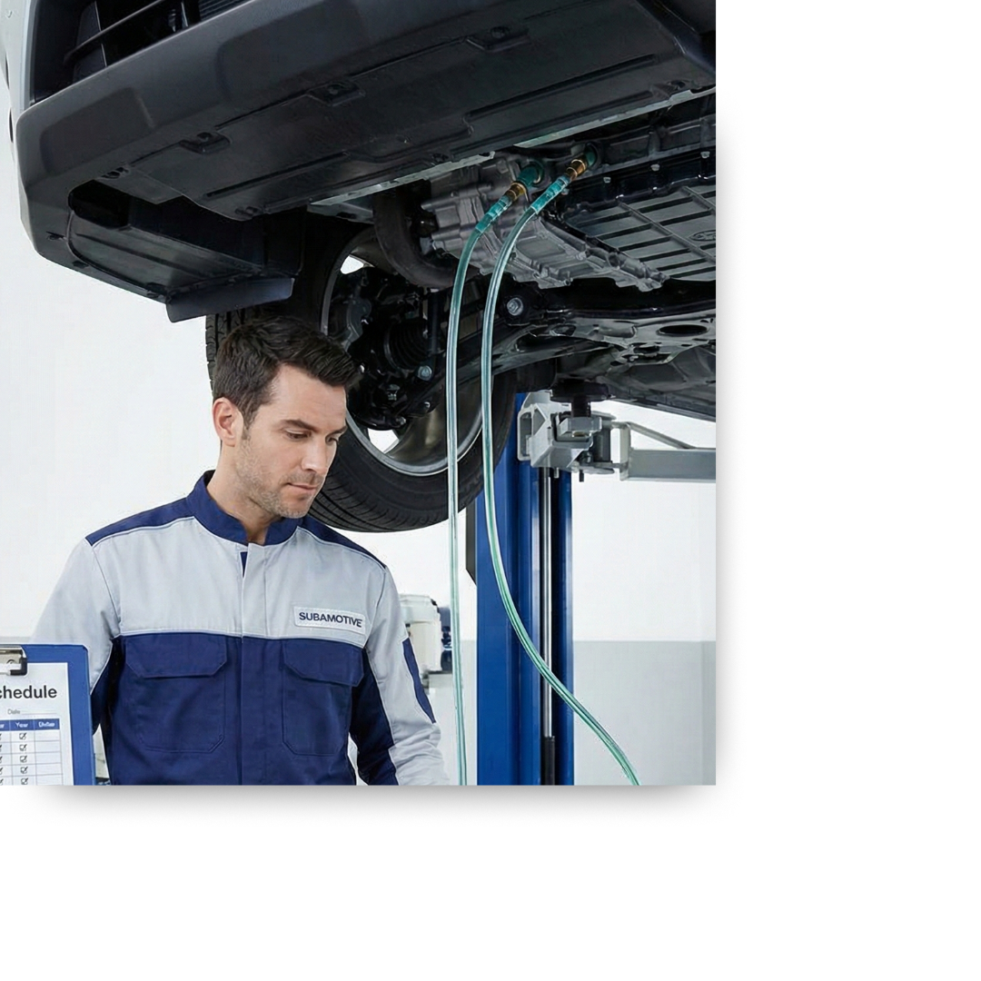 servicing transmission fluid